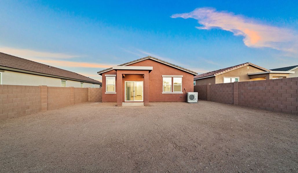 Exterior details and patio area of a home in Entrada Del Toro at Rancho Sahuarita, Sahuarita (Image 18).