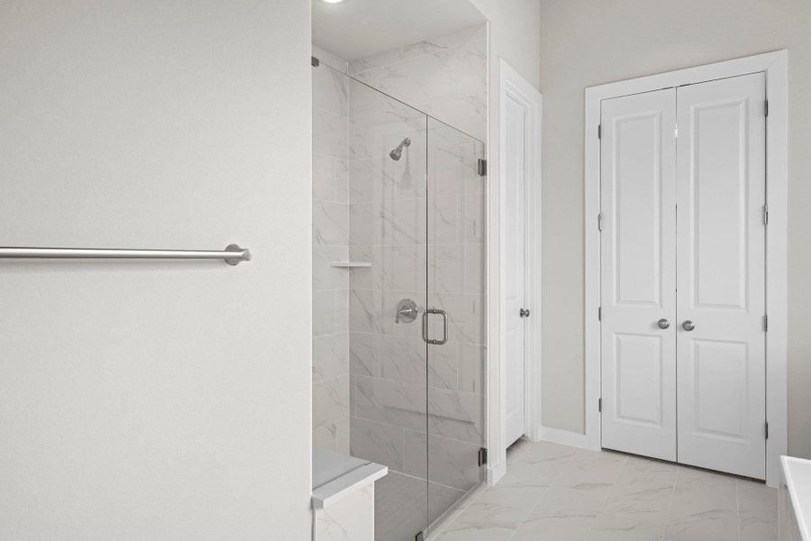 Walk-in shower in Primary Bath