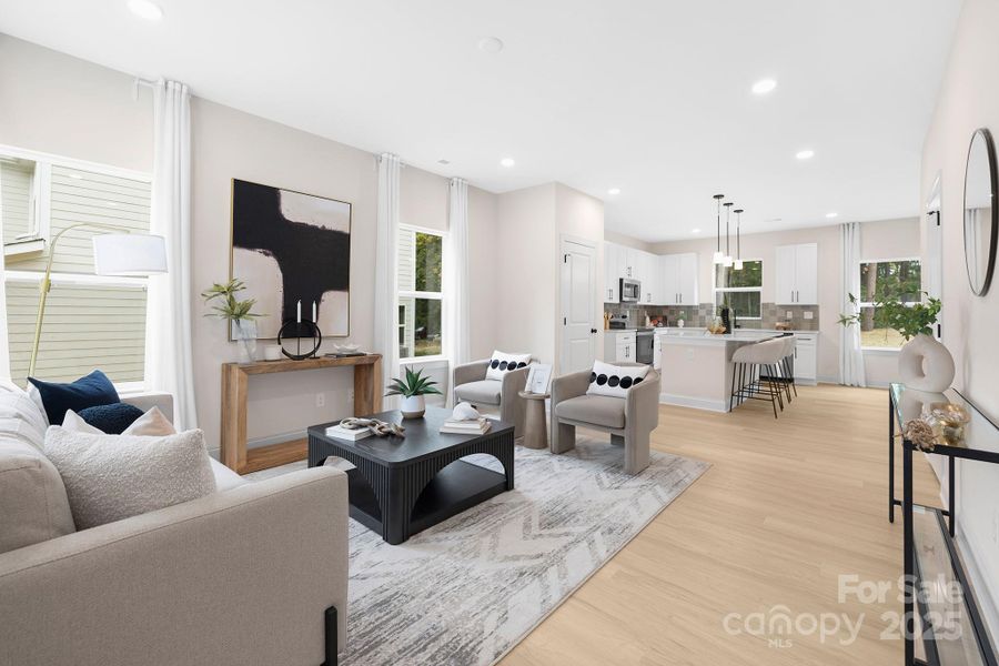 Furnished interior view inside a new home in , Charlotte (Image 12).