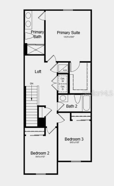 2D floor plan layout of this home in Southloch, Mount Dora, FL (Image 3).