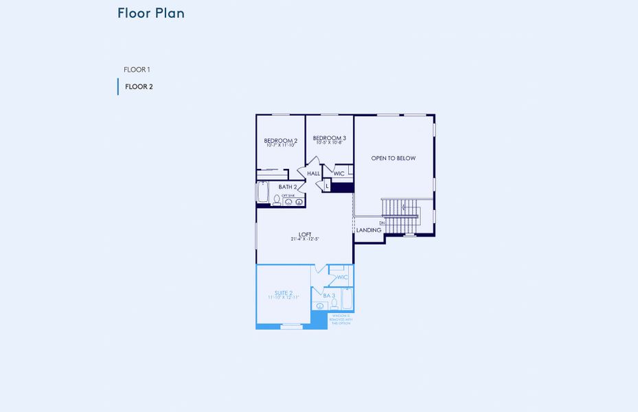 2D floor plan layout of this home in Jorde Farms, Queen Creek, AZ (Image 5).