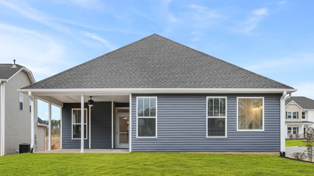 Representative exterior details of a home built from the Maddison by D.R. Horton in Edgewood Estates, Greenville (Image 3).
