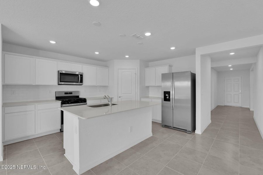 Furnished interior view inside a new home in Wells Landing, Jacksonville (Image 8). Furnished interior view inside a new home in Wells Landing, Jacksonville (Image 8).