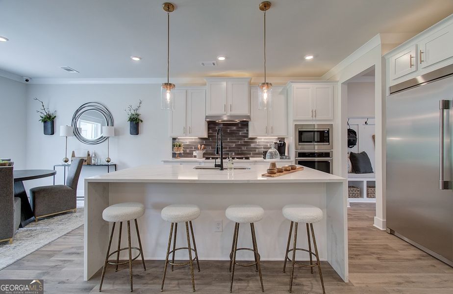 Furnished interior view inside a new home in Rosewood Lake Estates, Hoschton (Image 11).
