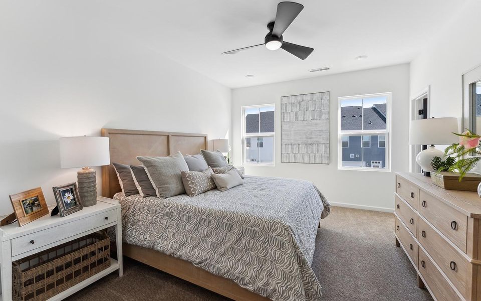 Representative furnished interior of a home built from the Harper by Brookfield Residential in Wendell Falls, Wendell (Image 5).