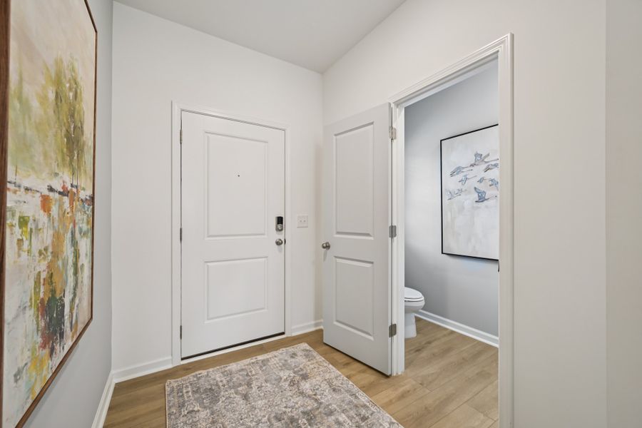 Representative furnished interior of a home built from the Camellia by Ashton Woods in Towns at Crescent Mills, Wilson's Mills (Image 11).