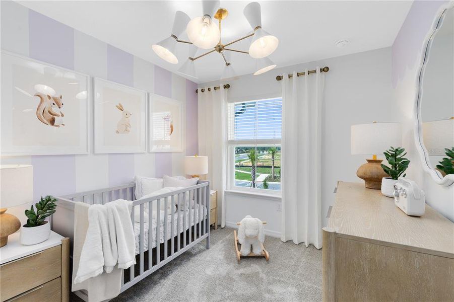 Furnished interior view inside a new home in EverBe, Orlando (Image 30).