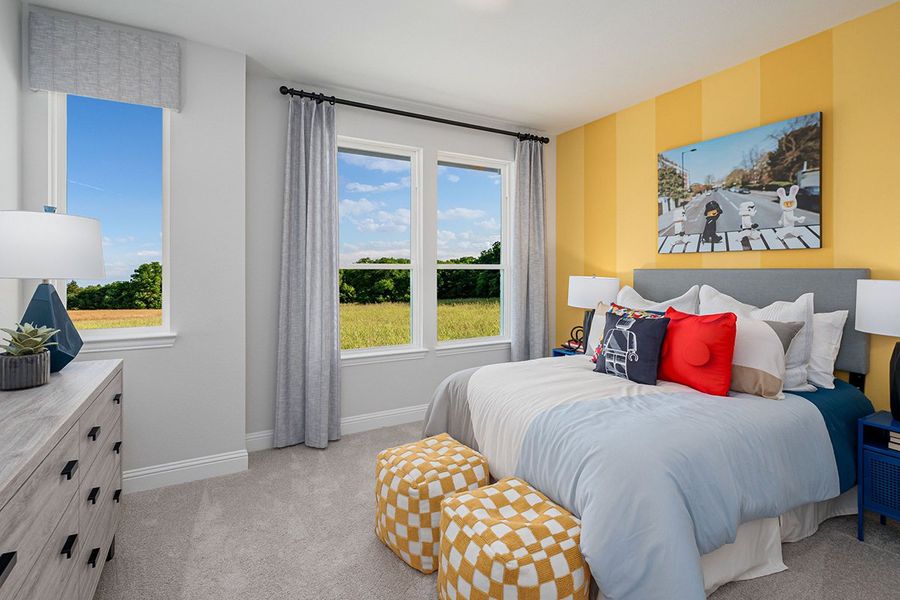 Representative furnished interior of a home built from the Aubrey by Landon Homes in Dominion at Brookhollow, Prosper (Image 34).