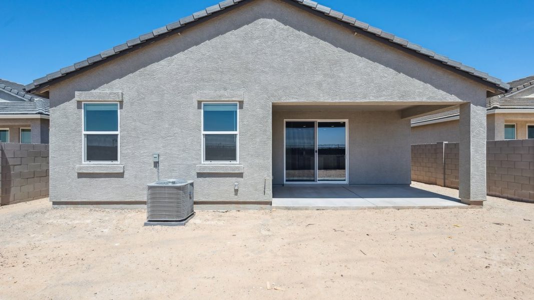 Exterior details and patio area of a home in Moonlight, Maricopa (Image 19).