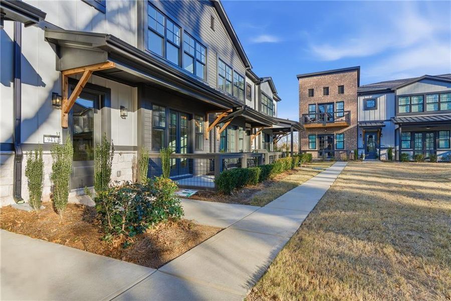 Exterior details and patio area of a home in Serenity, Hapeville (Image 23).