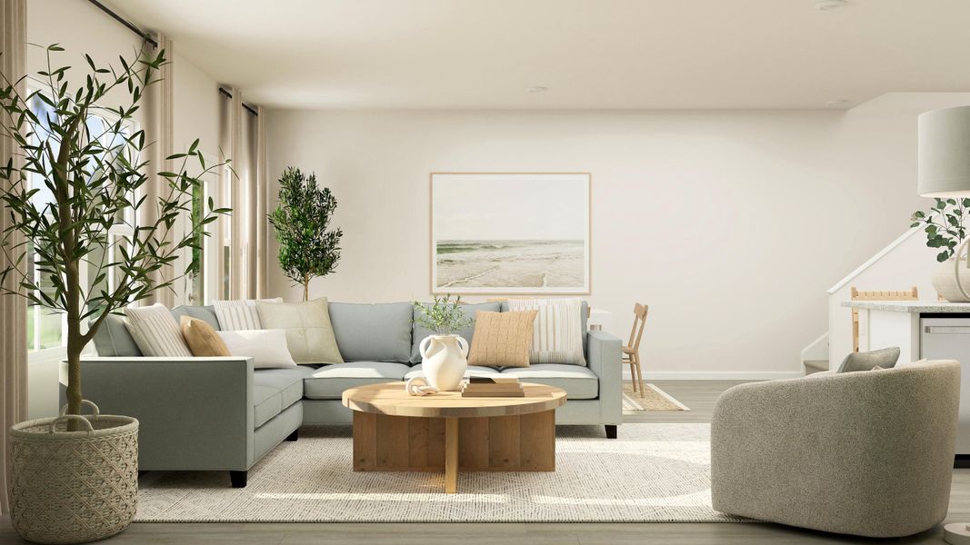 Furnished interior view inside a new home in Limehouse Farms, Summerville (Image 10).