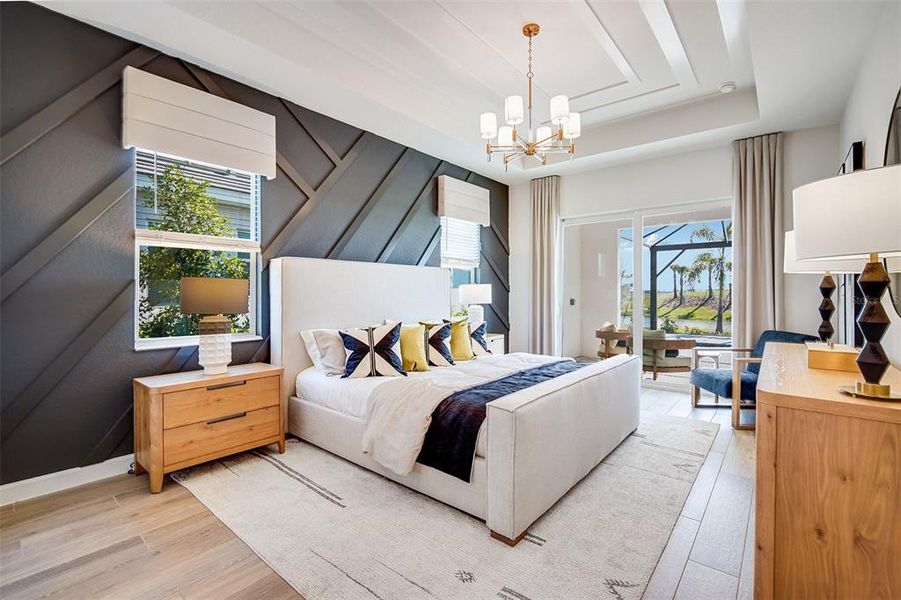 Furnished interior view inside a new home in Calusa Country Club, Lakewood Ranch (Image 18).