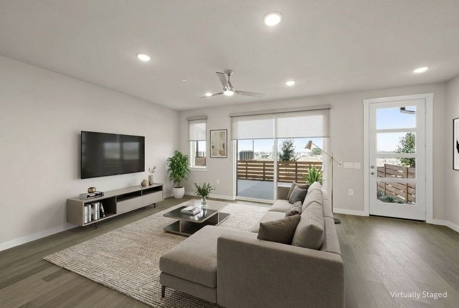 Furnished interior view inside a new home in Wildridge, Oak Point (Image 5).