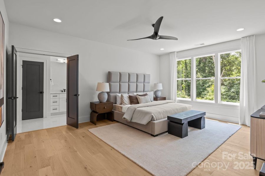 Furnished interior view inside a new home in , Charlotte (Image 8).