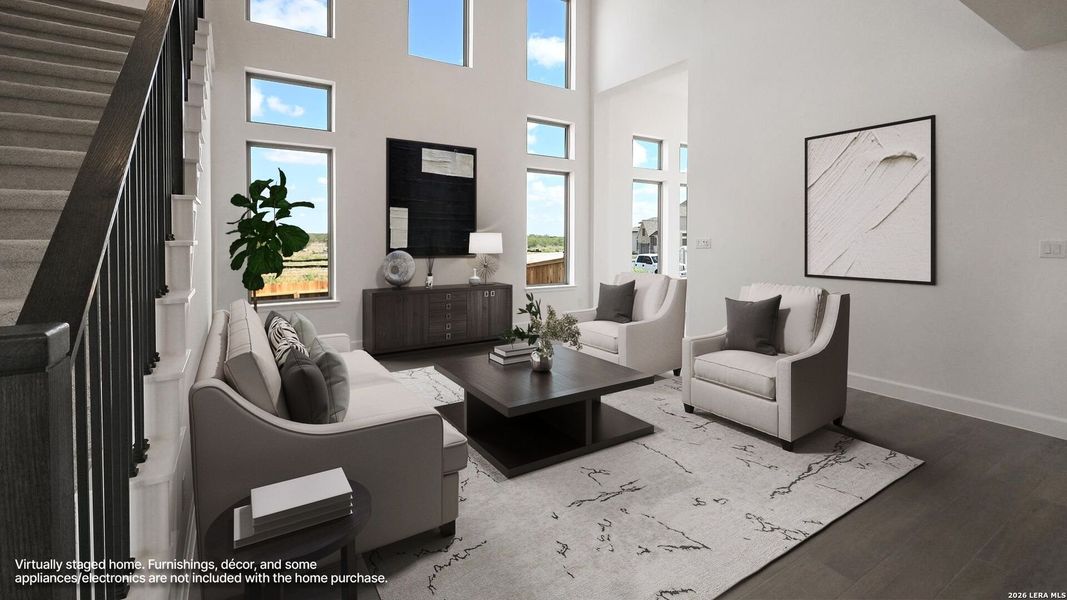 Furnished interior view inside a new home in The Parklands, Schertz (Image 4).