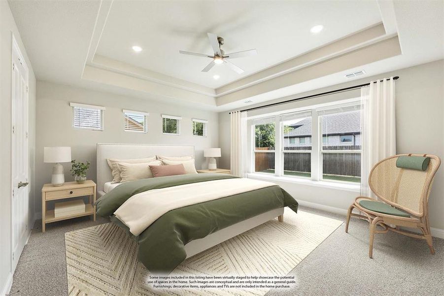 Furnished interior view inside a new home in Ridgepoint, Midlothian (Image 8).