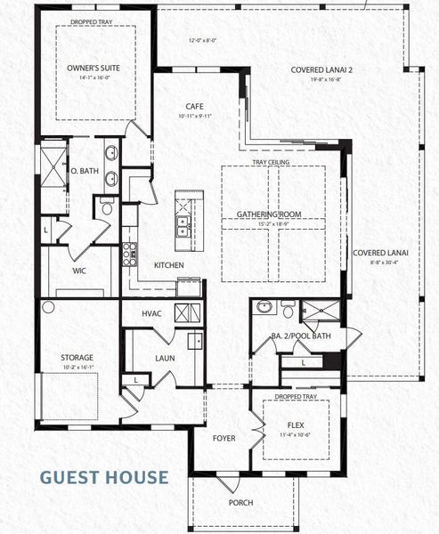 2D floor plan layout of this home in Bridgewater, Jupiter, FL (Image 3).