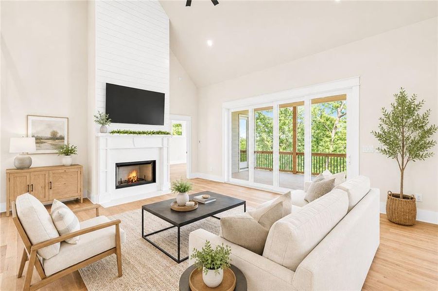 Furnished interior view inside a new home in , Dawsonville (Image 12).