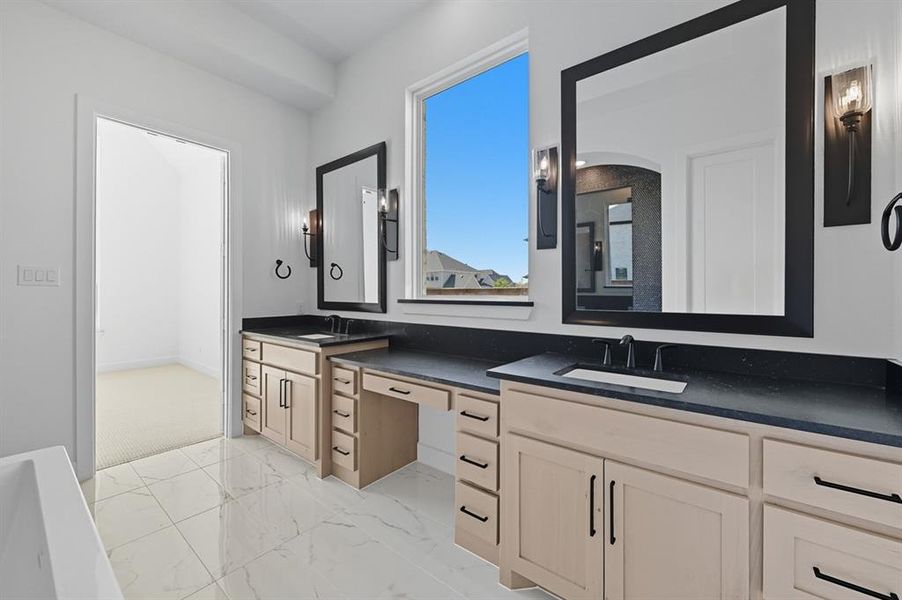 Furnished interior view inside a new home in Star Trail: 55ft. lots, Prosper (Image 12). Furnished interior view inside a new home in Star Trail: 55ft. lots, Prosper (Image 12).