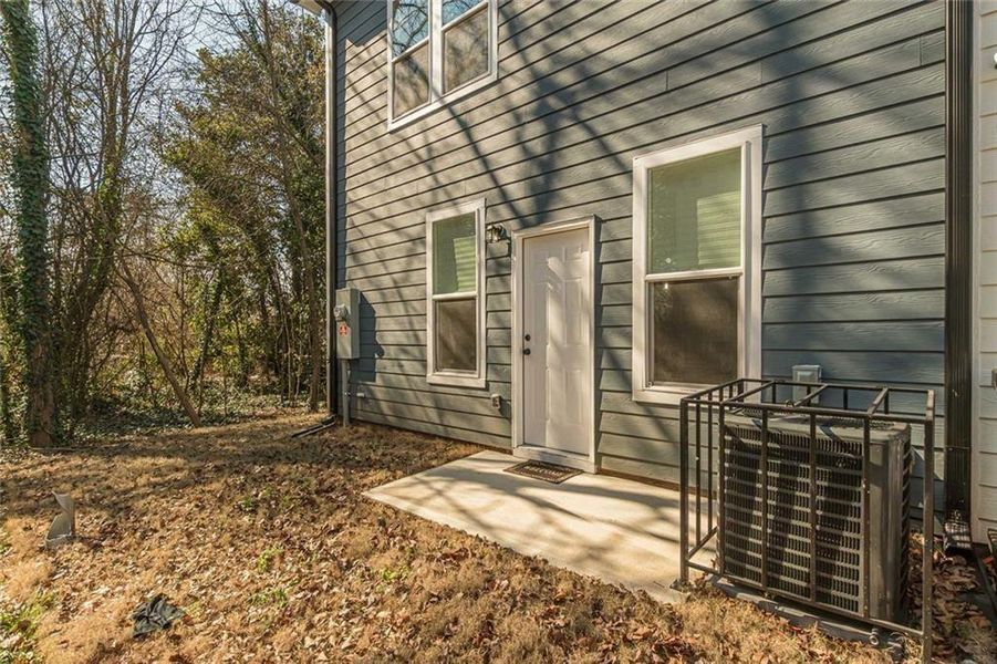 Exterior details and patio area of a home in , Stone Mountain (Image 30). Exterior details and patio area of a home in , Stone Mountain (Image 30).