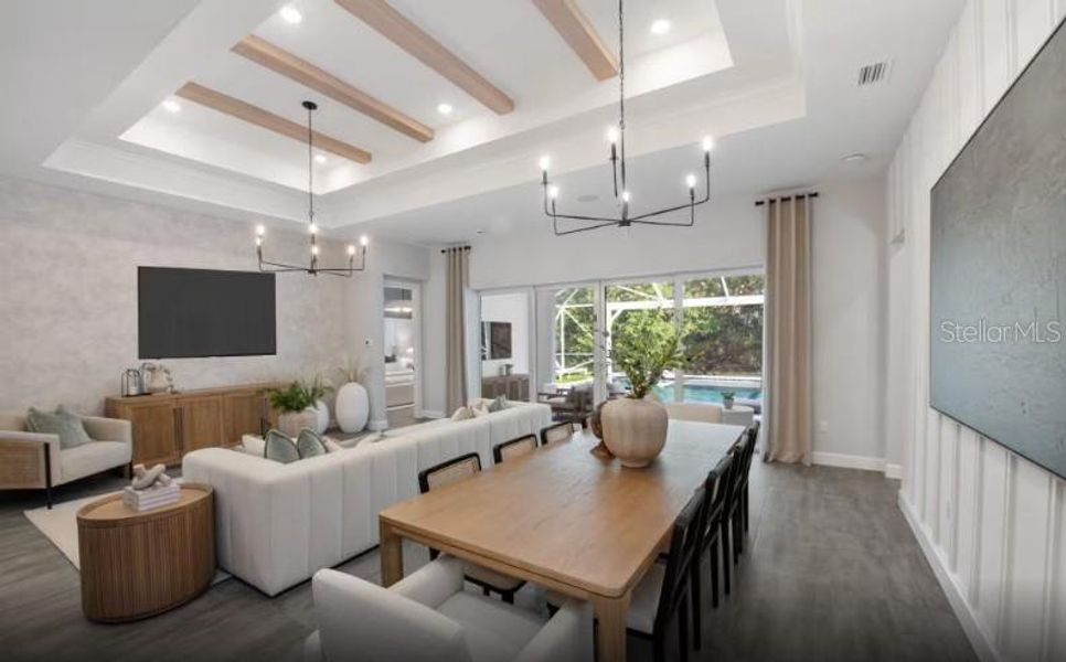 Furnished interior view inside a new home in , Bradenton (Image 6). Furnished interior view inside a new home in , Bradenton (Image 6).