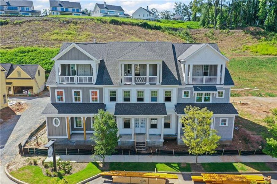 Front exterior of a new home in , Ball Ground, GA, highlighting curb appeal (Image 2). Front exterior of a new home in , Ball Ground, GA, highlighting curb appeal (Image 2).