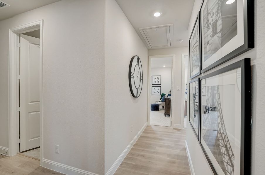Furnished interior view inside a new home in Cross Creek Meadows, Celina (Image 9).