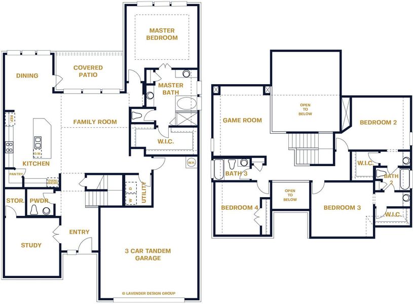Castell Floor Plan in Highland Village, Georgetown | Sitterle Homes Castell Floor Plan in Highland Village, Georgetown | Sitterle Homes