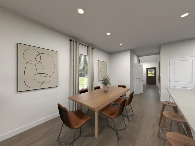 Furnished interior view inside a new home in Walnut Reserve, Conover (Image 5).