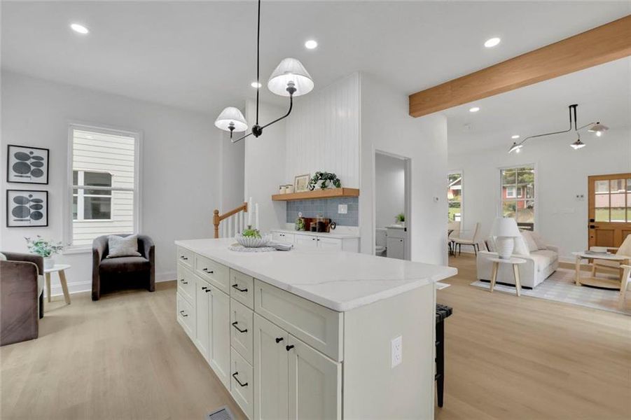 Furnished interior view inside a new home in , Atlanta (Image 40).