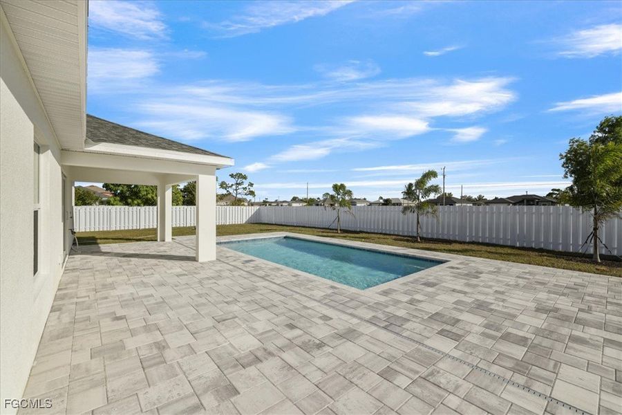 Exterior details and patio area of a home in Cape Coral, Cape Coral (Image 24). Exterior details and patio area of a home in Cape Coral, Cape Coral (Image 24).