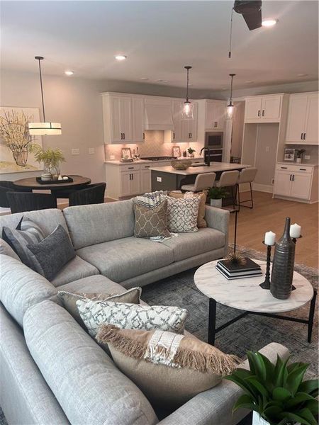 Furnished interior view inside a new home in Oak Valley Estates, Marietta (Image 33).