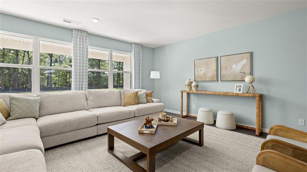 Furnished interior view inside a new home in Preserve at Dove Creek, Statham (Image 44).