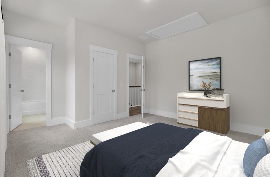 Furnished interior view inside a new home in Indigo Grove Single Family Homes, Johns Island (Image 6). Furnished interior view inside a new home in Indigo Grove Single Family Homes, Johns Island (Image 6).