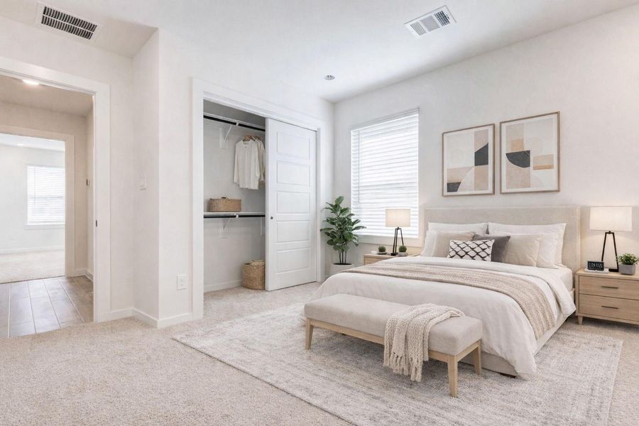 Another versatile bedroom, ideal as a guest room, nursery, or even a home office. The soft carpet flooring, generous closet space, and natural light from the window make this space comfortable and easy to personalize. Another versatile bedroom, ideal as a guest room, nursery, or even a home office. The soft carpet flooring, generous closet space, and natural light from the window make this space comfortable and easy to personalize.