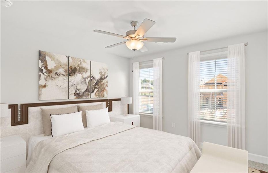 Furnished interior view inside a new home in Haverhill Estates, Dacula (Image 14).