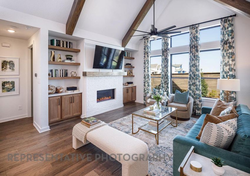 Furnished interior view inside a new home in Easton Park, Austin (Image 16).