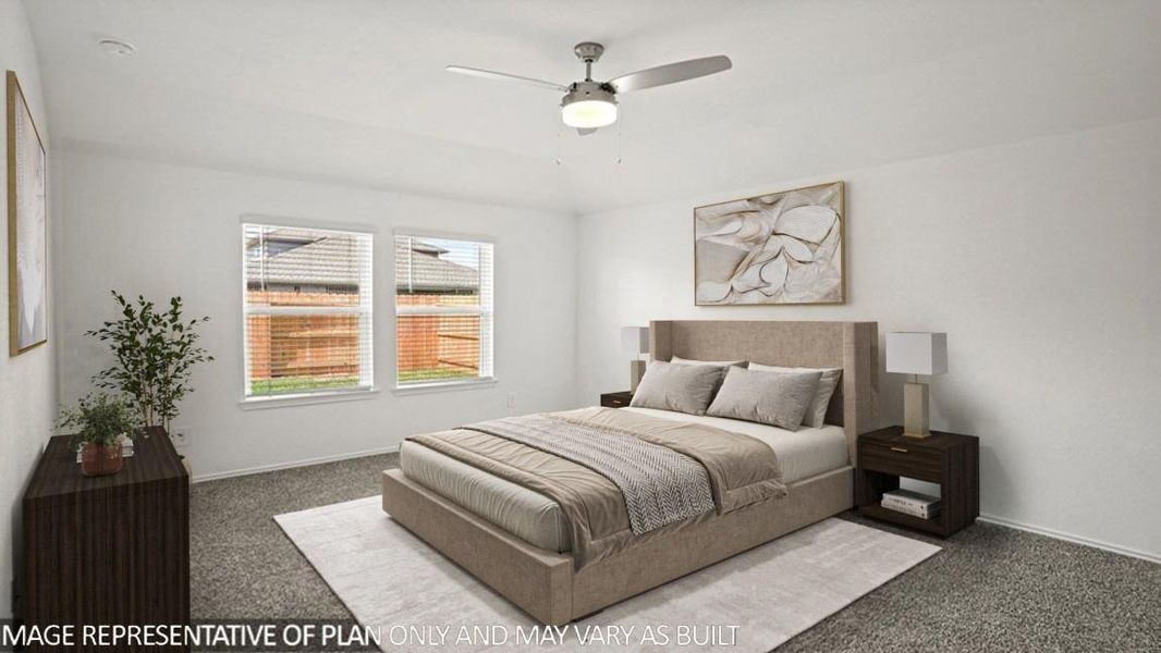 Furnished interior view inside a new home in Sunterra, Katy (Image 3).