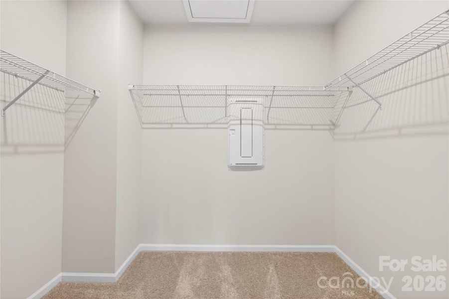 Primary walk-in closet Primary walk-in closet