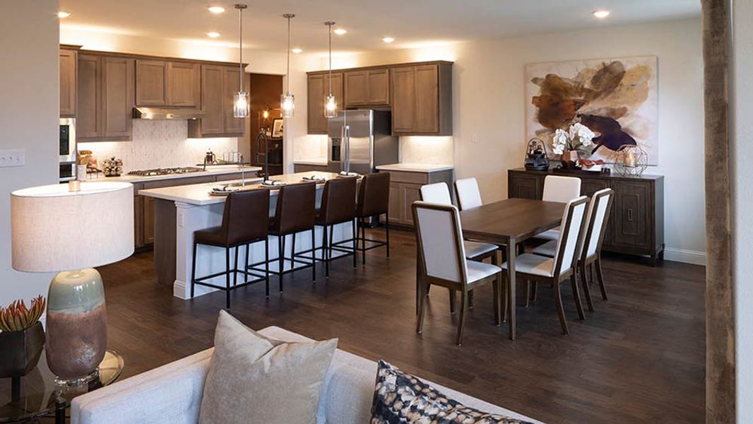 Representative furnished interior of a home built from the Buchanan by Taylor Morrison in Northlake Estates 65s, Little Elm (Image 21).