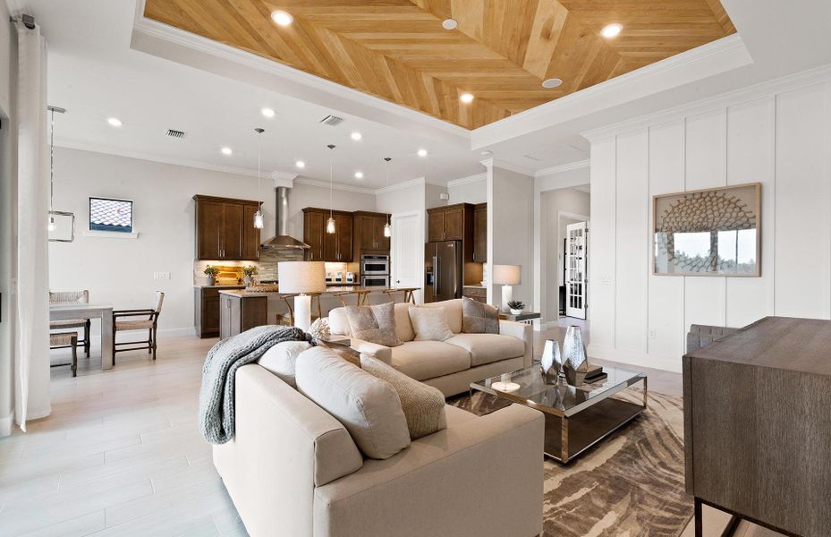 Furnished interior view inside a new home in Harbor Isle, Vero Beach (Image 11).