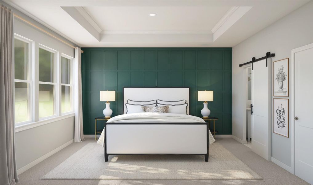 Private primary suite (*Artist rendering used for illustration purposes only.)