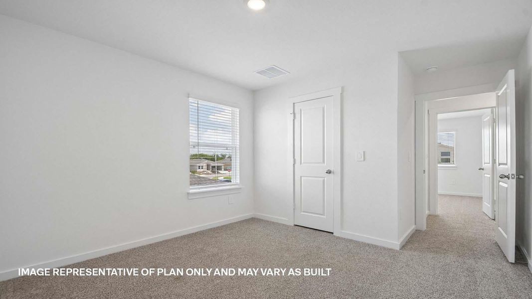 Spacious, unfurnished interior of a new home in Trails at Wildhorse, Austin (Image 20).