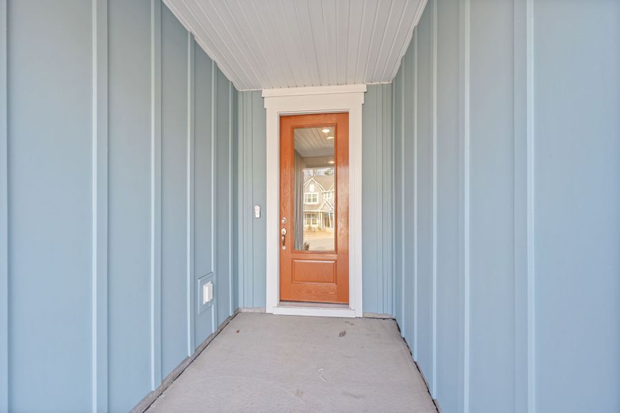Exterior details and patio area of a home in Grand Arbor, Blythewood (Image 22).