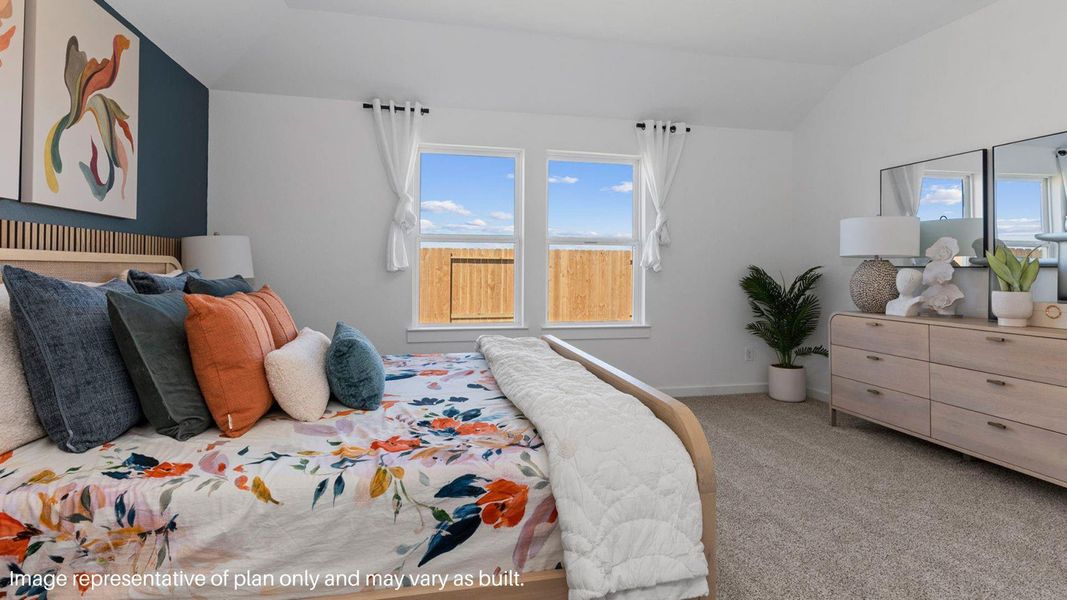 Furnished interior view inside a new home in Caldwell Crossing, Iowa Colony (Image 12).