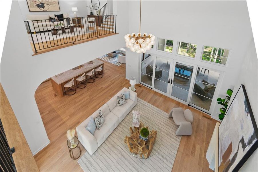 Furnished interior view inside a new home in , Alpharetta (Image 12).