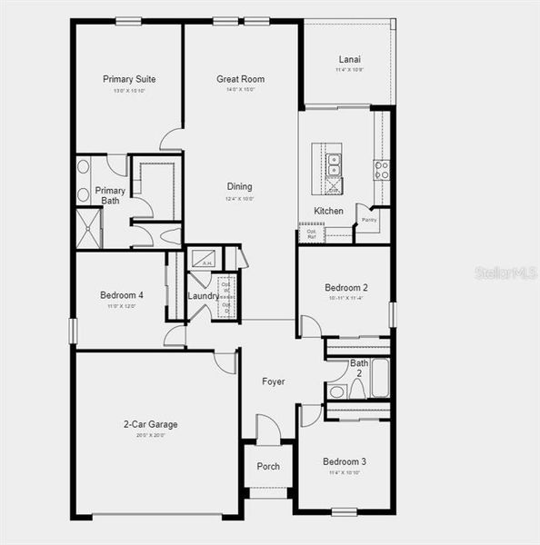 Structural options added include:  Covered lanai.