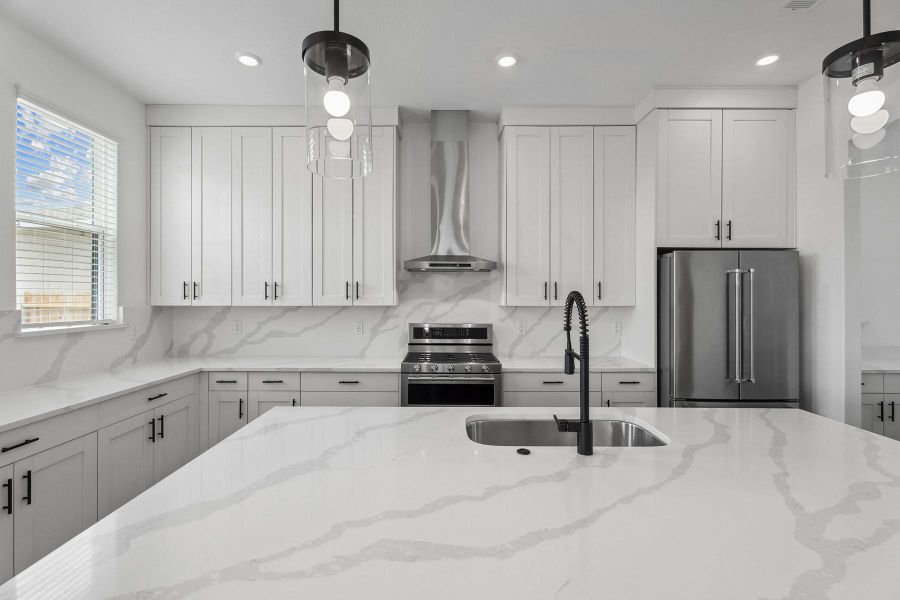 Furnished interior view inside a new home in Hallimore Ranch, Rosenberg (Image 6).