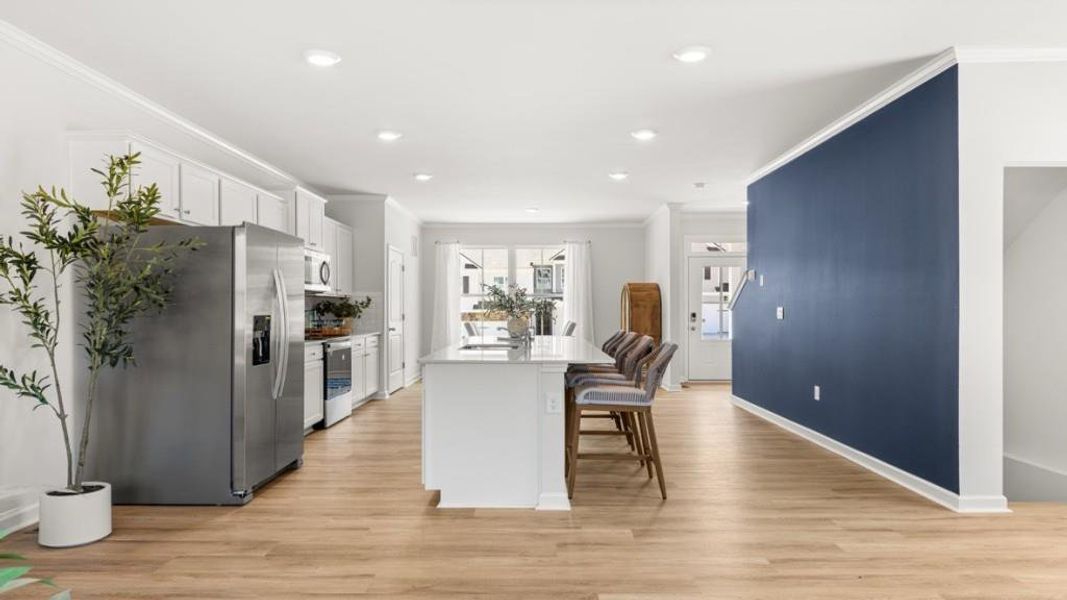 Furnished interior view inside a new home in Waypoint, Flowery Branch (Image 18).
