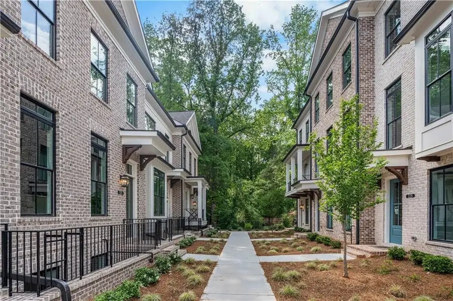 Exterior details and patio area of a home in Byers Park, Alpharetta (Image 4).